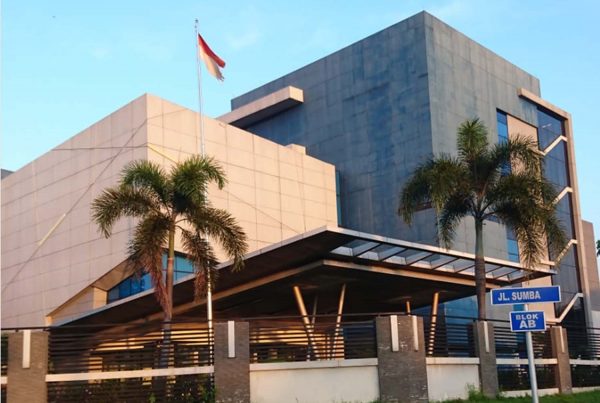 Princeton Digital Group's JK1 data center building in Cibitung, Indonesia